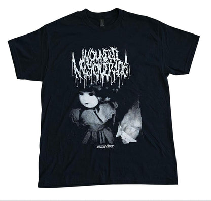 Wounded Masquerade 'razor.deep' T-shirt